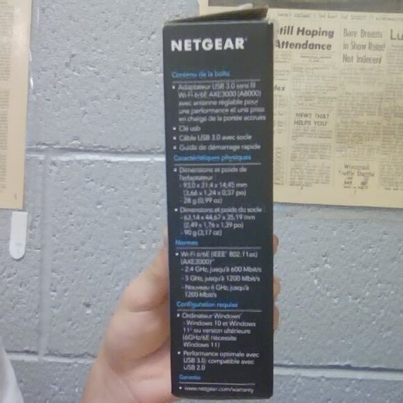 Netgear nighthawk axe3000 wifi usb adapter - Picture 5 of 6
